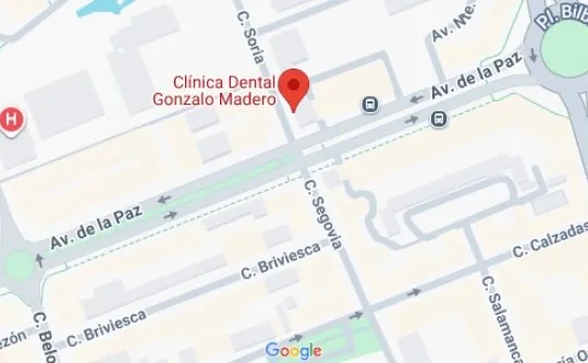 Mapa con la ubicación de la clínica en Burgos